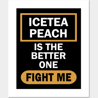 Anti Ice Tea Lemon for Peach Funny Saying Posters and Art